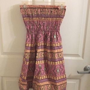 Pink Angel Ladies 1-3/5 XS / S  dress Ruching summer So Comfy and CuteEUC